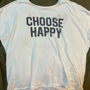 Grayson Threads “choose happy” white tee